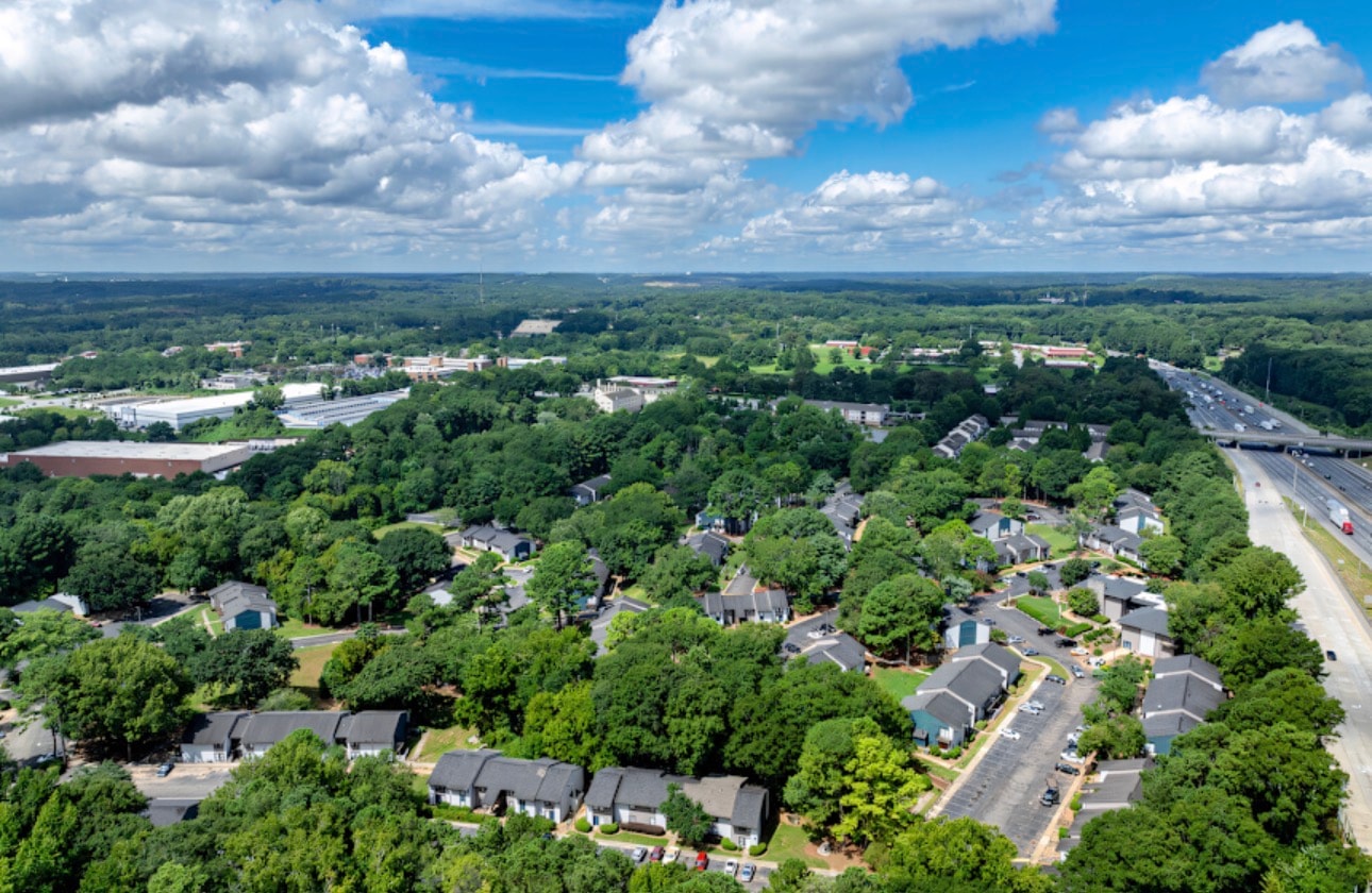 Aerial landscaping map — Glen Hollow Apartments